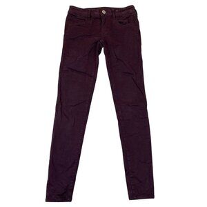 American Eagle Outfitters Womens Jeans Size 0 Skinny Jeggings Stretch Purple